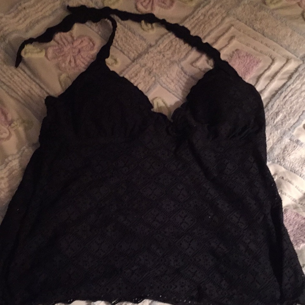 Wave Zone brand black bathing suit top